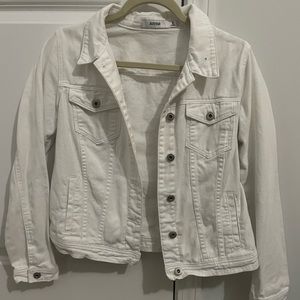 Justfab white denim jacket